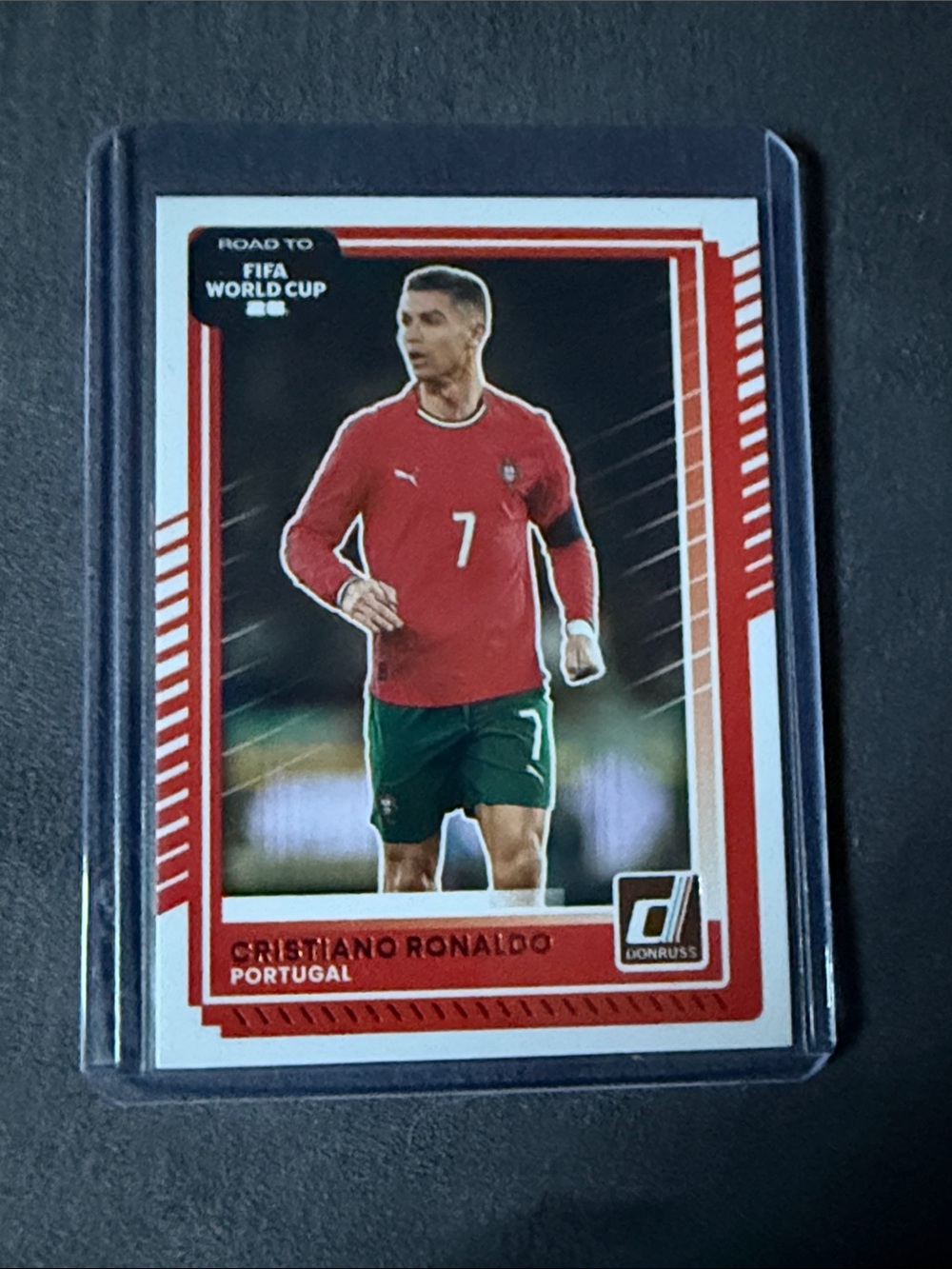 Donruss Soccer Trading Card - Red Player Jersey